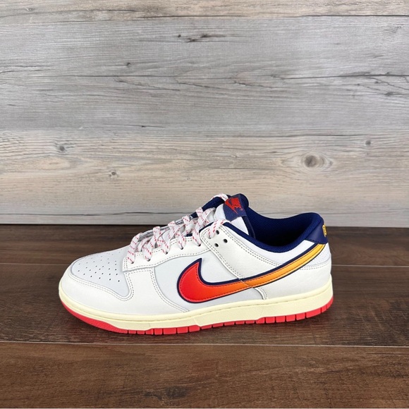 Men\'s Nike Dunk Low Retro SE Shoes - Pale Ivory Light Crimson Sail HV5749 110 main image 7